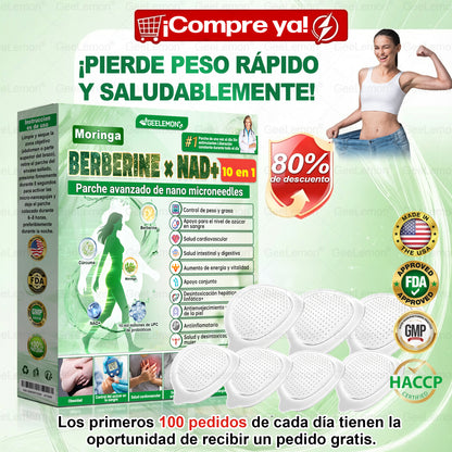 ❤️𝐆𝐞𝐞𝐋𝐞𝐦𝐨𝐧® 𝐌𝐨𝐫𝐢𝐧𝐠𝐚 · 𝐁𝐞𝐫𝐛𝐞𝐫𝐢𝐧𝐚 × 𝐍𝐀𝐃+ 𝟏𝟎 𝐞𝐧 𝟏 𝐏𝐚𝐫𝐜𝐡𝐞 𝐀𝐯𝐚𝐧𝐳𝐚𝐝𝐨 𝐝𝐞 𝐍𝐚𝐧𝐨-𝐌𝐢𝐜𝐫𝐨𝐚𝐠𝐮𝐣𝐚𝐬👩‍⚕️🇺🇸  (Solo una vez al día, cambios visibles en 7 días)  ✅ Para la obesidad, la flacidez de la piel, la diabetes y más.