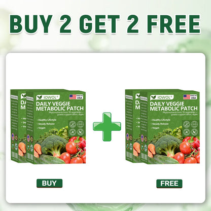 🥦 Tienda Oficial | El parche metabólico diario de vegetales IOWOL® utiliza extractos orgánicos de 39 verduras y vegetales verdes para apoyar la desintoxicación, la digestión y la energía diaria.